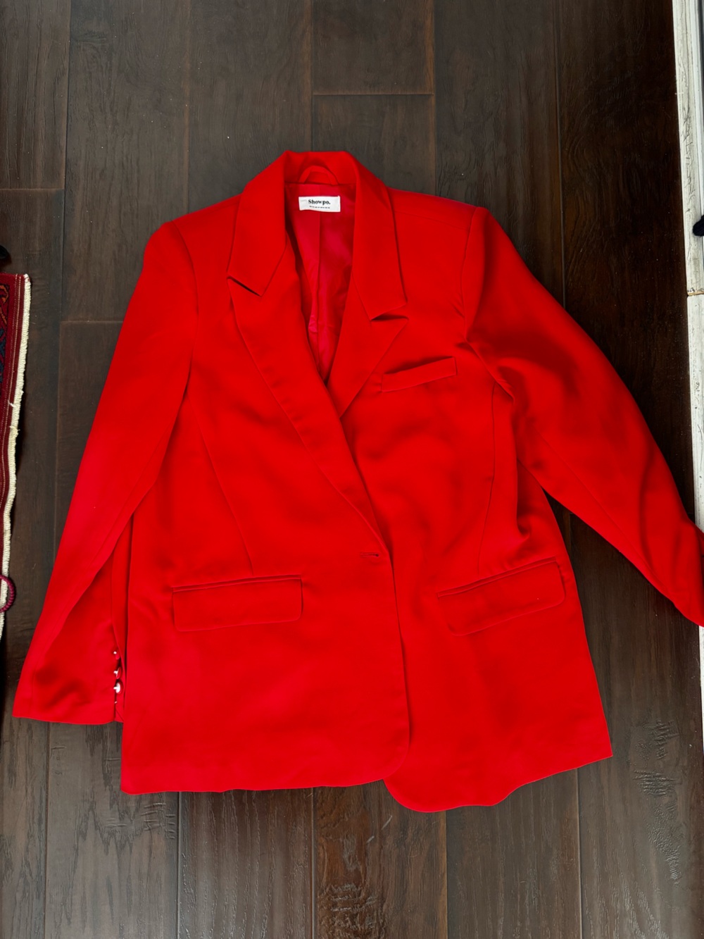 Showpo Red Women's Blazer Jacket